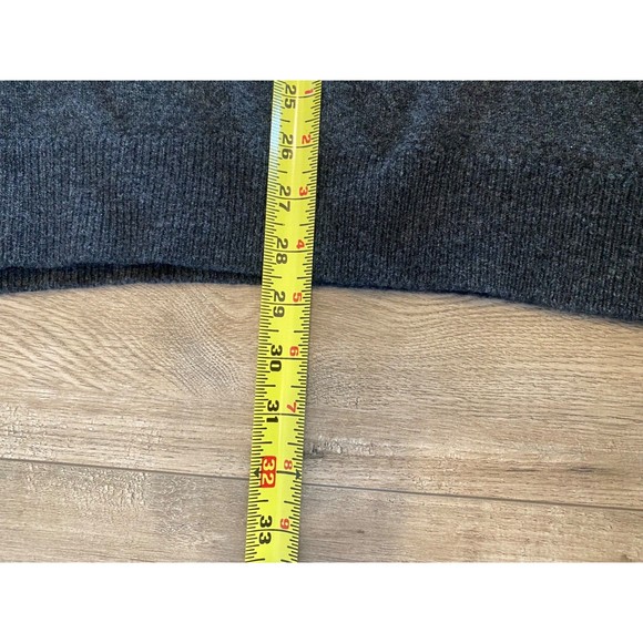 L. L. Bean Vintage  Charcoal Gray Sweater 100% Lambs Wool Vest Casual Mens XL - Picture 6 of 7